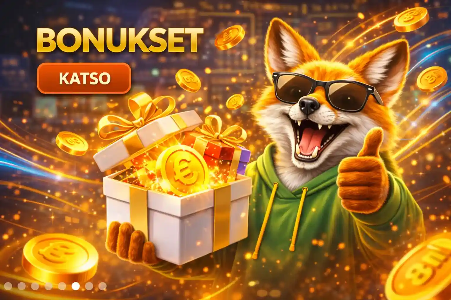 Kasinobonukset lahja Kettu avaa bonuslahjan täynnä kolikoita ja palkintoja