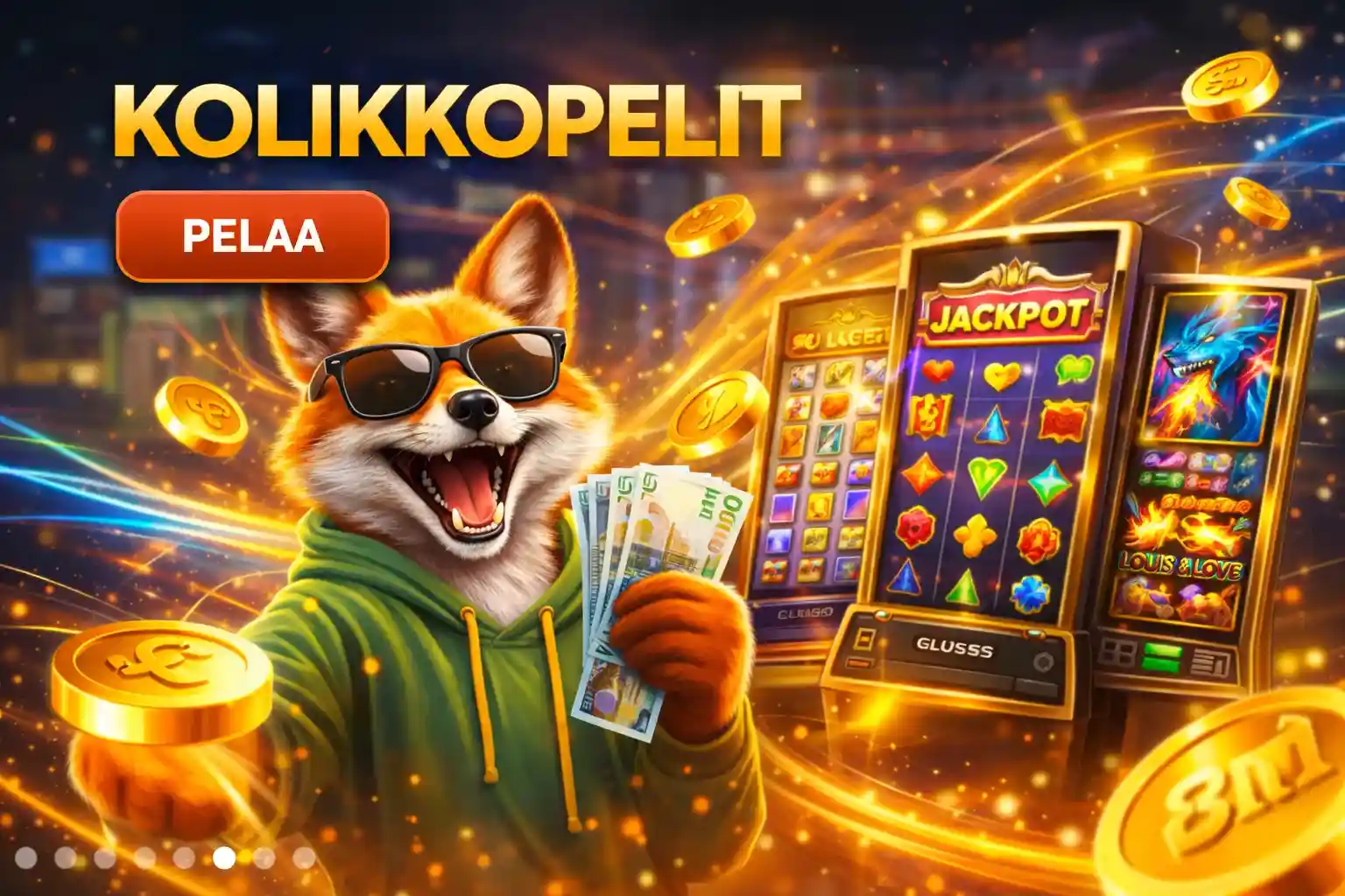 Kolikkopelit voitot Kettu esittelee kolikkopelejä ja suuria voittoja kasinolla