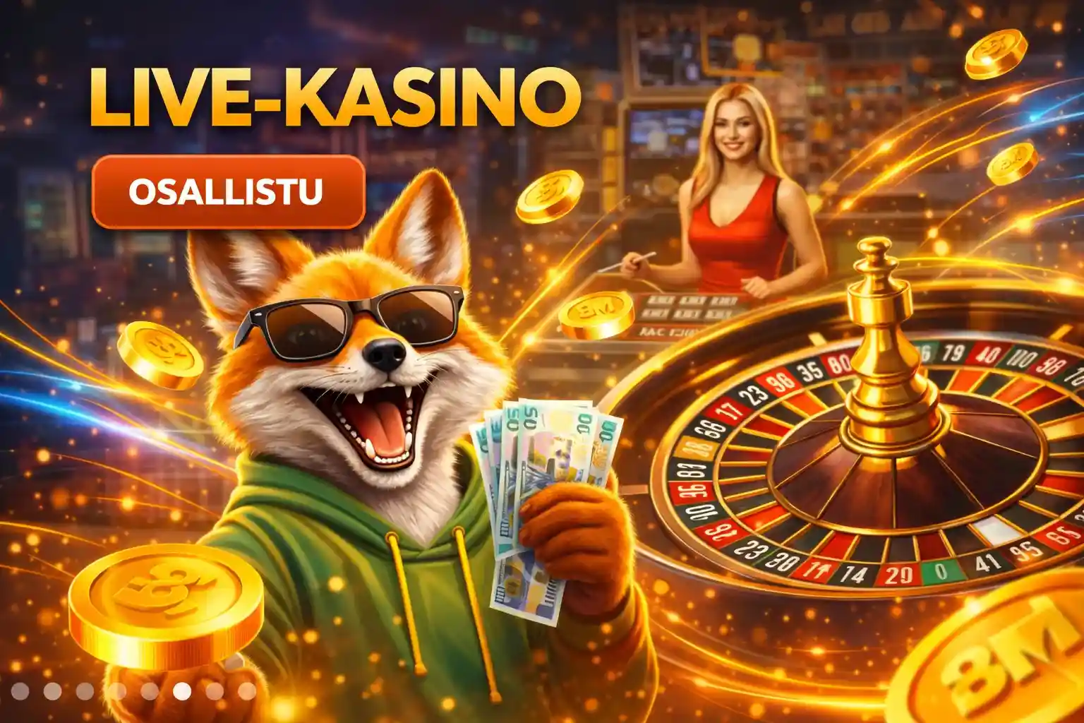 Live kasino ruletilla Kettu pelaa live rulettia kasinodiilerin kanssa verkossa